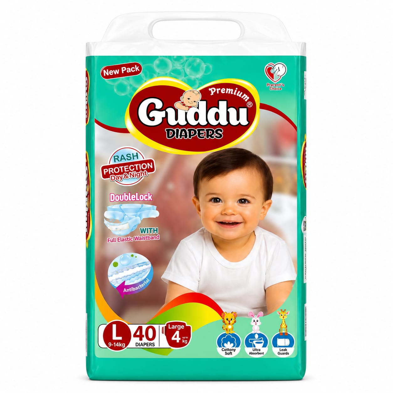 GUDDU DIAPERS LARGE SIZE